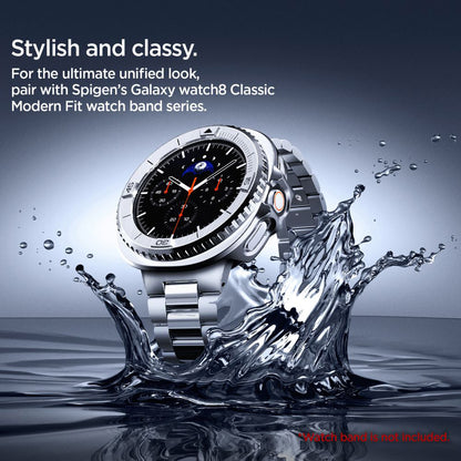 Schutzrahmen Spigen Tune Pro Pilot für Samsung Galaxy Watch8 Classic, Silber