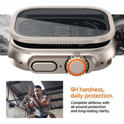 Spigen Tune with Glass Schutzrahmen für Apple Watch Ultra Series, Silber ACS11595