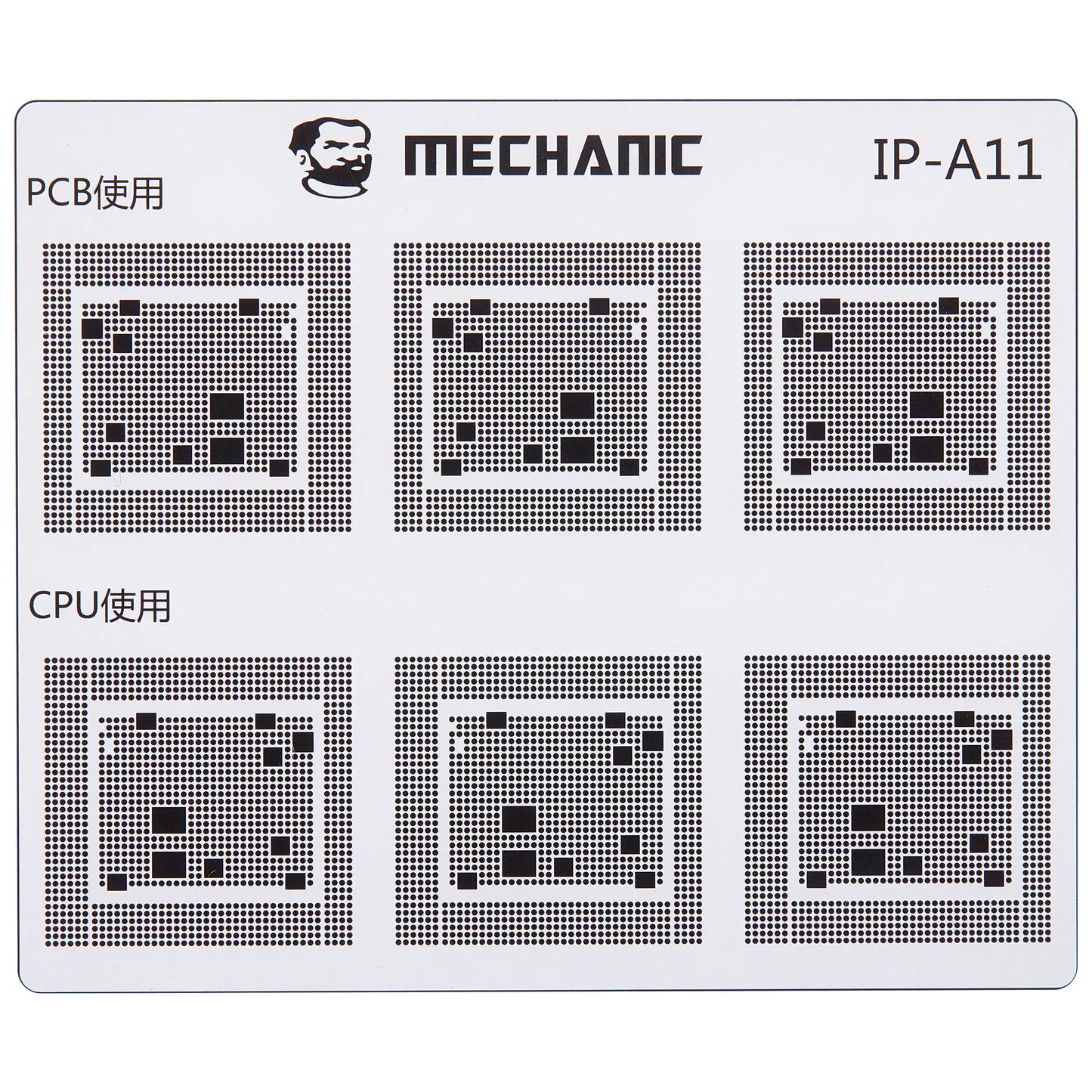 Schablone zur Isolierung von CI-Leiterbahnen Mechanic für Apple iPhone 6 - 16 Serie