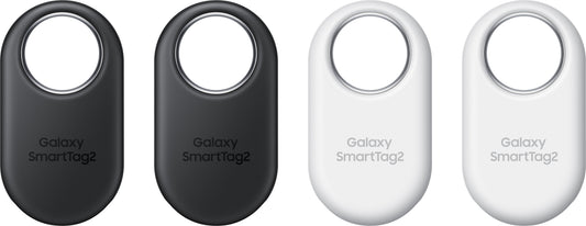 Samsung Galaxy SmartTag2 Tracker 4er Set | 2x Schwarz & 2x Weiß | IP67 | UWB