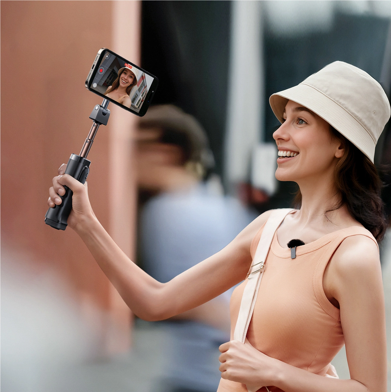 Bluetooth Selfie Stick Joyroom JR-ZS509, Universal, Schwarz
