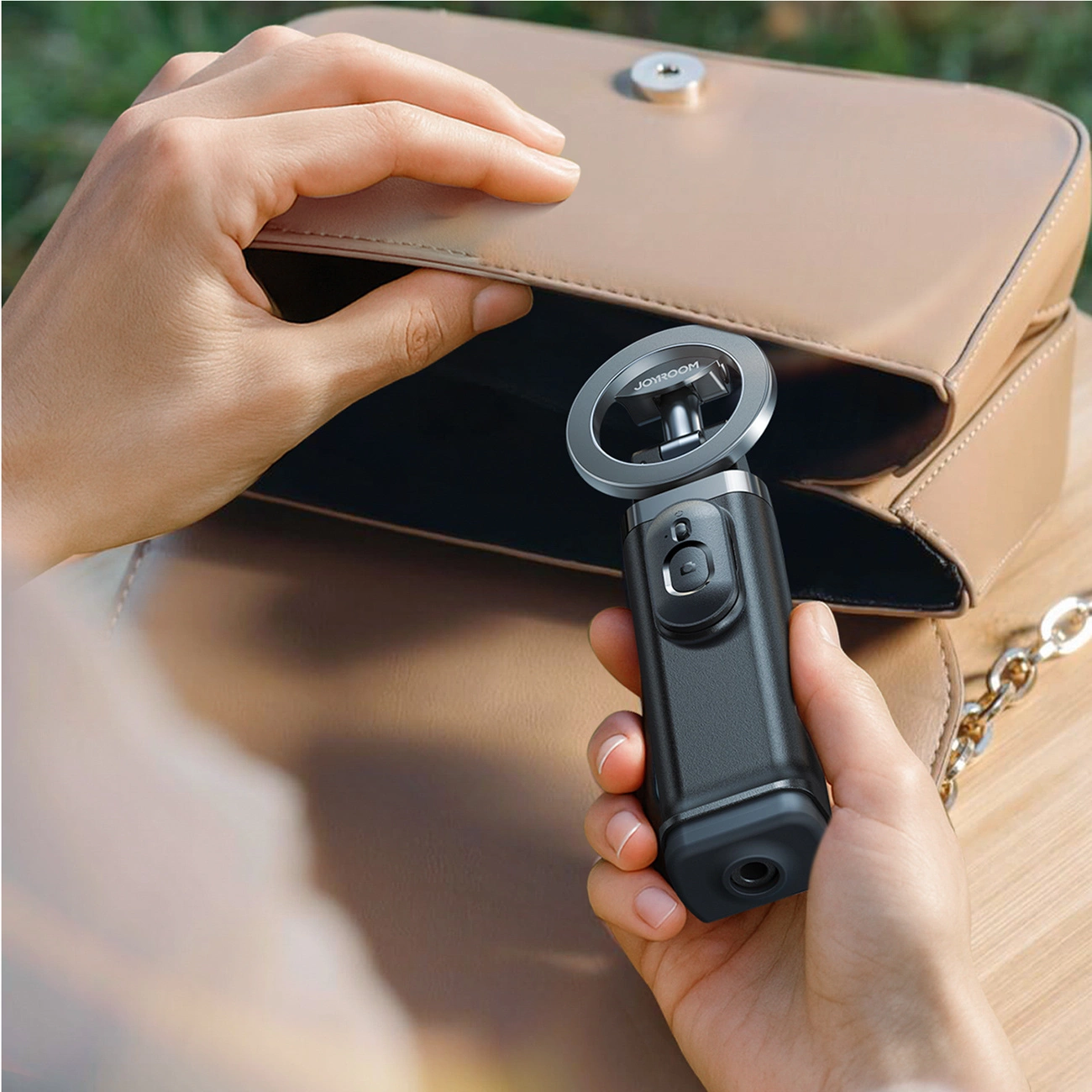 Bluetooth Selfie Stick Joyroom JR-ZS509, Universal, Schwarz