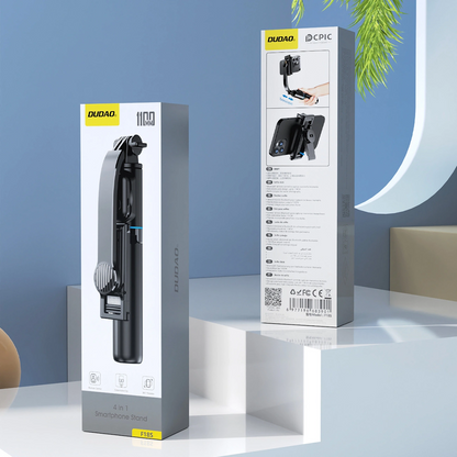 Selfie Stick Bluetooth Dudao F18S 4in1, Universal, Schwarz