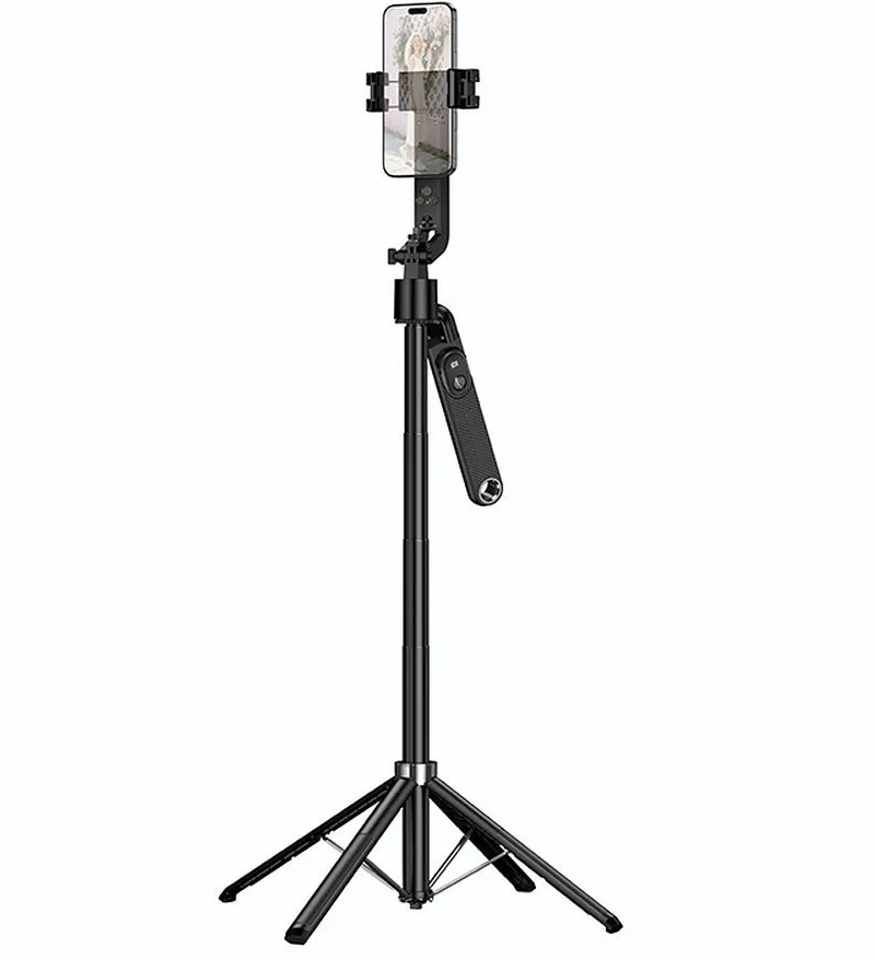 Selfie Stick Bluetooth HOCO K32 Face Tracking, 4,5 Zoll - 7 Zoll, Schwarz