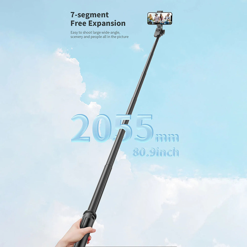 Selfie Stick Bluetooth Techsuit C05, Universal, Black