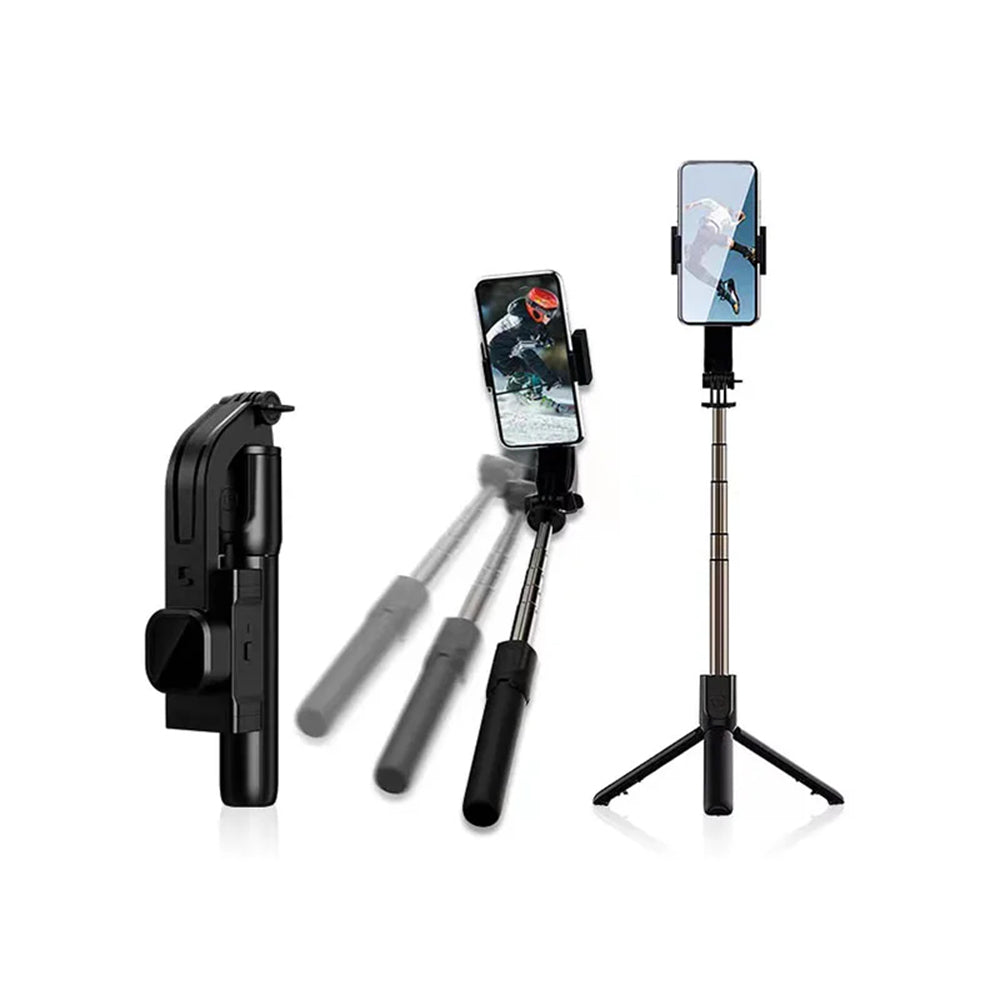 Selfie Stick Bluetooth Techsuit C06, Universal, Schwarz