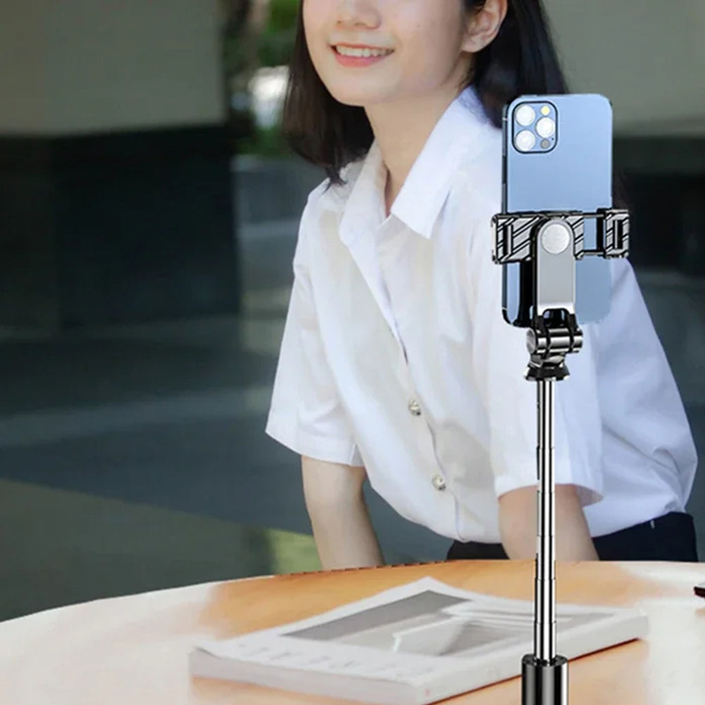 Selfie Stick Bluetooth Techsuit K03, Universal, Schwarz