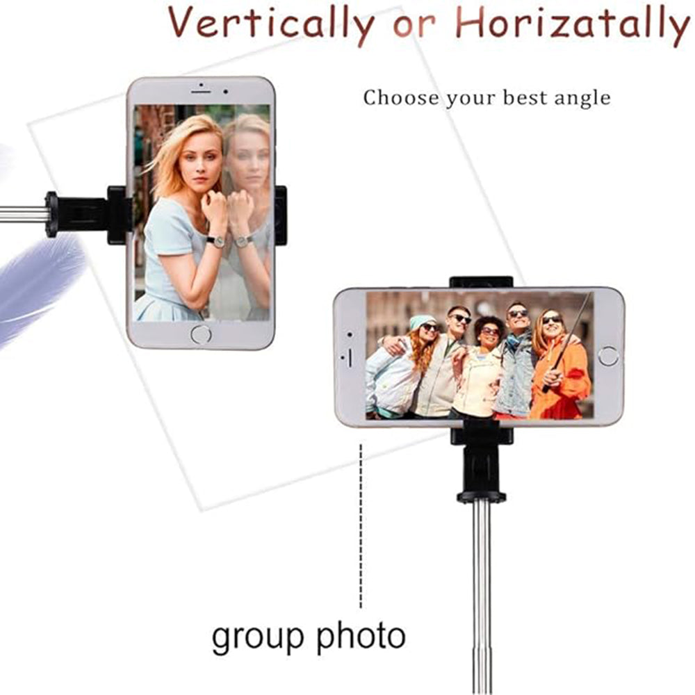 Selfie Stick Bluetooth Techsuit K07, Universal, Schwarz