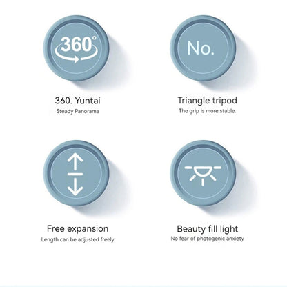 Selfie Stick Bluetooth Techsuit K28, Universal, Schwarz