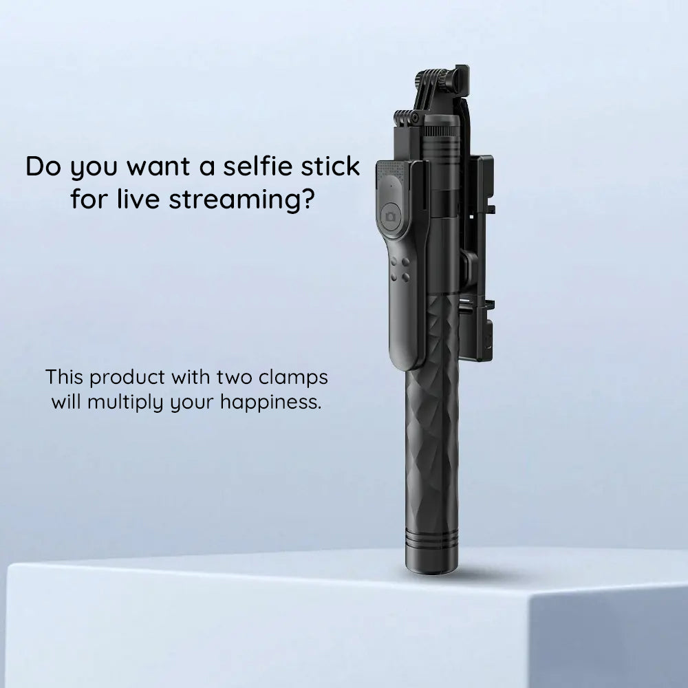 Selfie Stick Bluetooth Techsuit K28, Universal, Schwarz