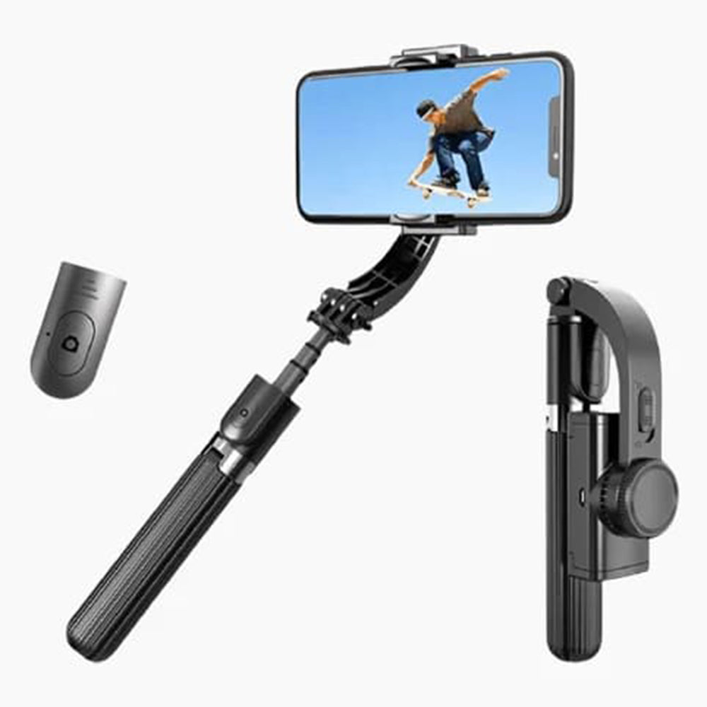 Selfie Stick Bluetooth Techsuit L08, Universal, Schwarz