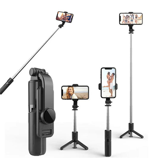 Selfie Stick Bluetooth Techsuit L11, Universal, Schwarz