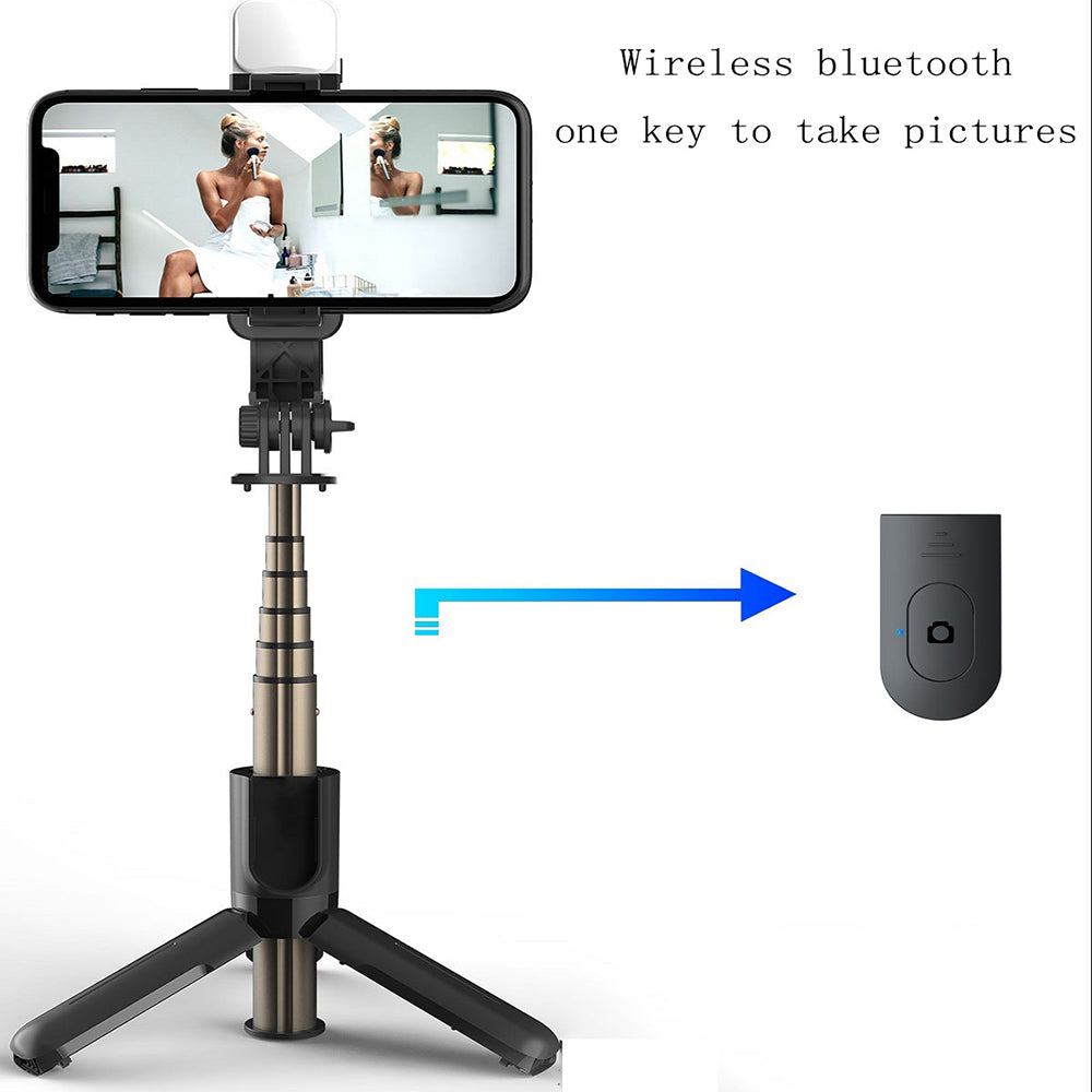 Selfie Stick Bluetooth Techsuit L11s, Universal, Schwarz