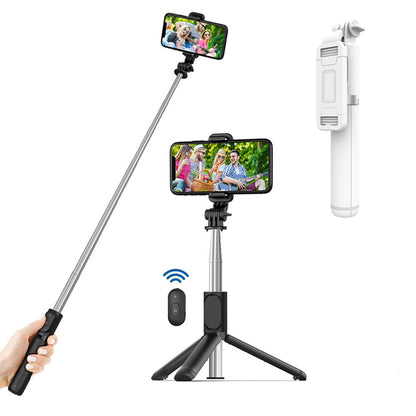 Selfie Stick Bluetooth Techsuit Q01, Universal, Weiß