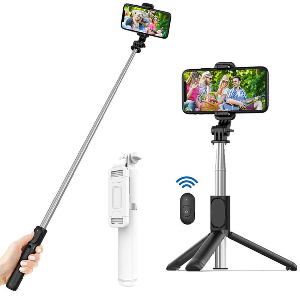 Selfie Stick Bluetooth Techsuit Q01, Universal, Weiß