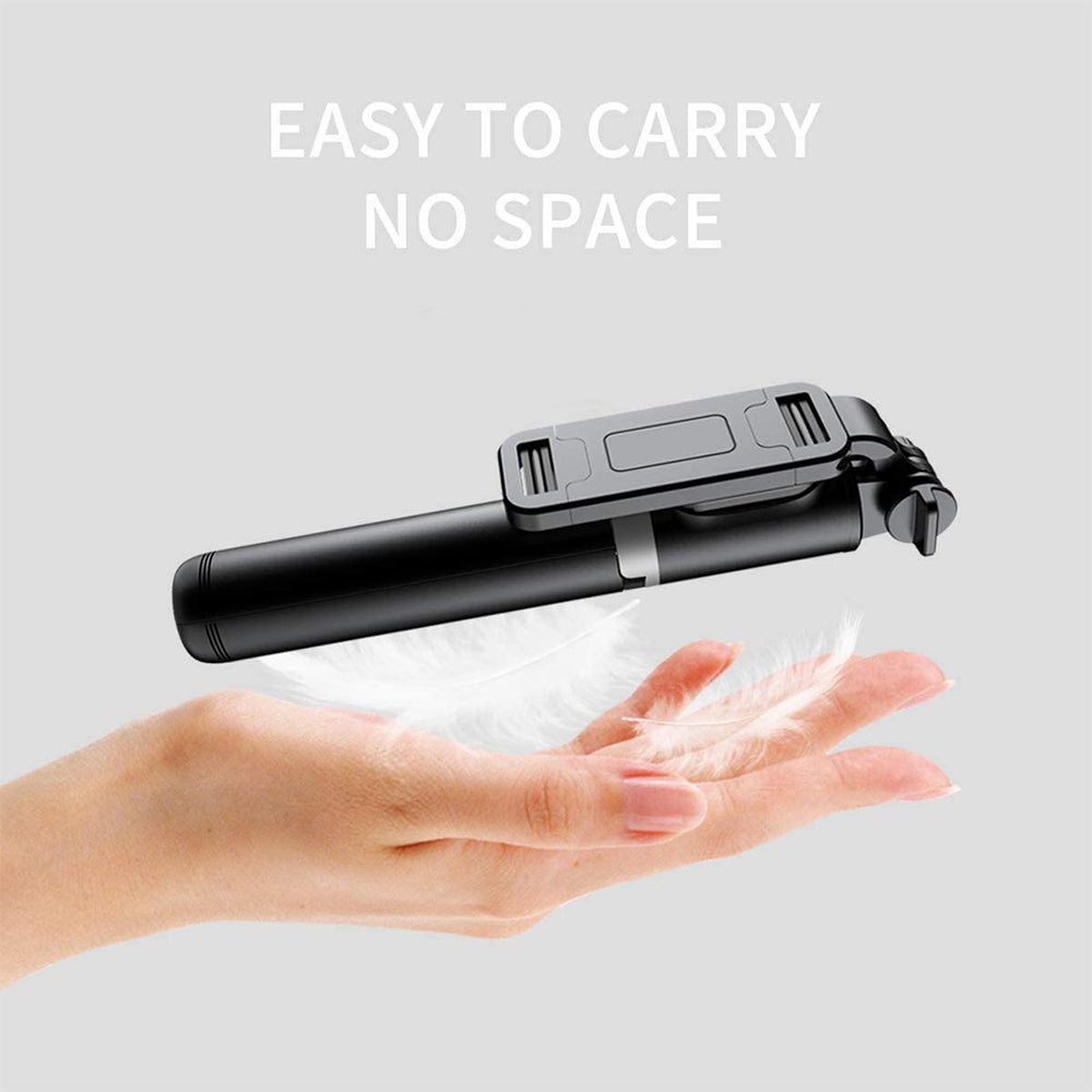 Selfie Stick Bluetooth Techsuit Q01, Universal, Schwarz