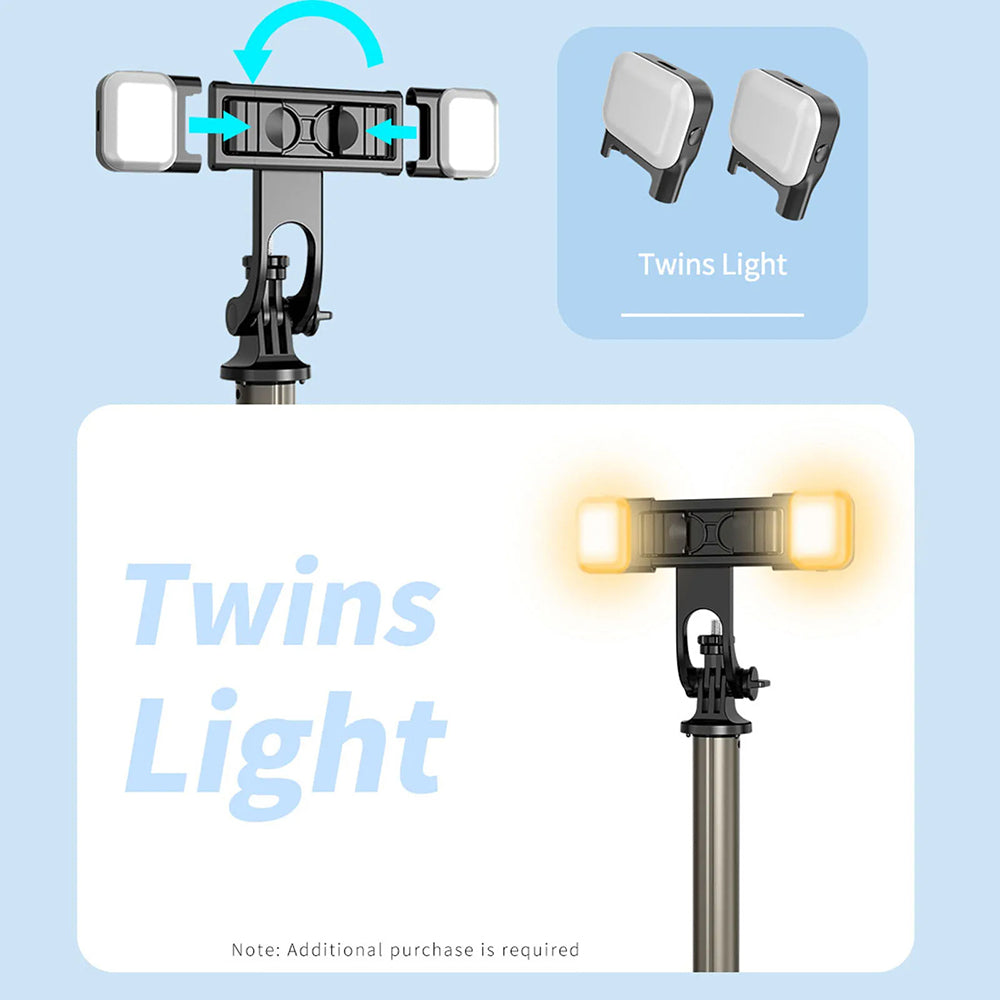 Selfie Stick Bluetooth Techsuit Q06, Universal, Schwarz