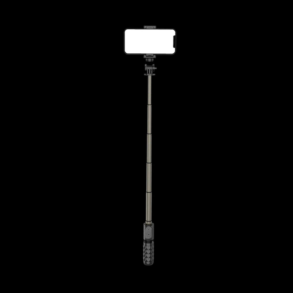 Selfie Stick Bluetooth Techsuit Q10, Universal, Schwarz