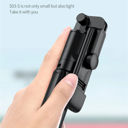 Selfie Stick Bluetooth Techsuit S03-S, Universal, Schwarz