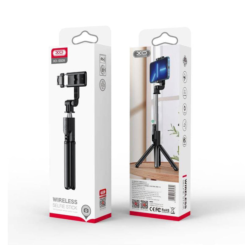 Selfie Stick Bluetooth XO Design SS09, Universal, Schwarz