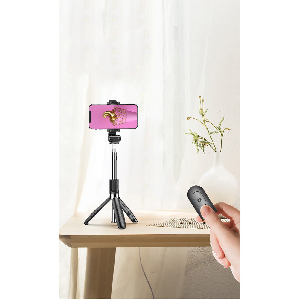 Selfie Stick Bluetooth XO Design SS08, Universal, Schwarz