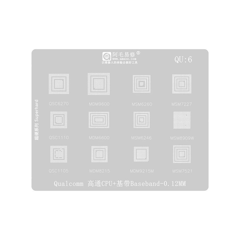 BGA-Sieb Amaoe für CPU Qualcomm QU1-8 Serie