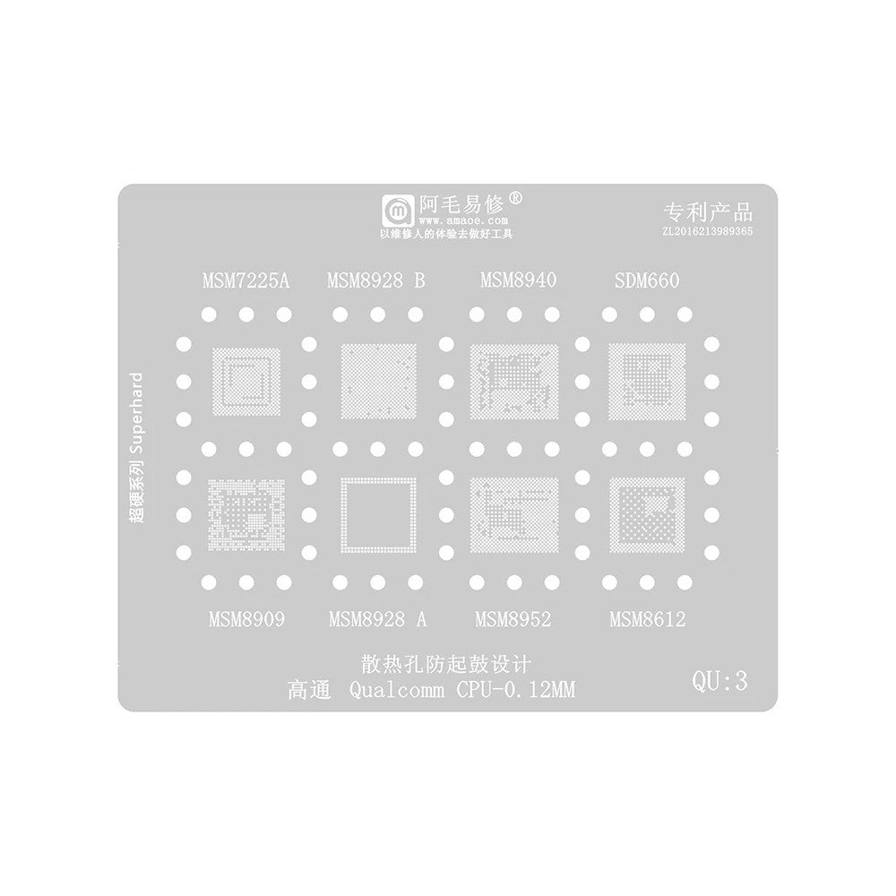 BGA-Sieb Amaoe für CPU Qualcomm QU1-8 Serie