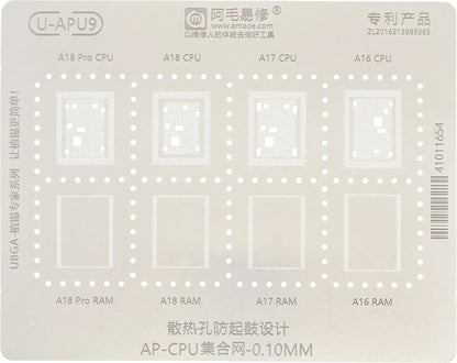 BGA-Sieb Amaoe U-APU9 für Apple iPhone 15 Pro Max