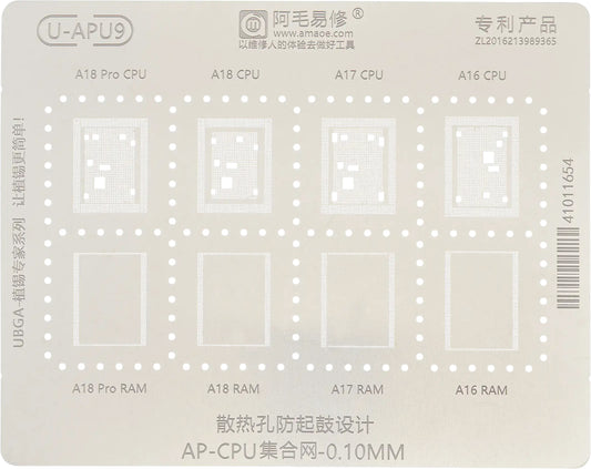 BGA-Sieb Amaoe U-APU9 für Apple iPhone 15 Pro Max