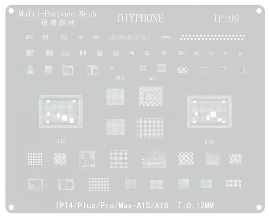 BGA-Sieb DIYPhone für Apple iPhone 14 Serie