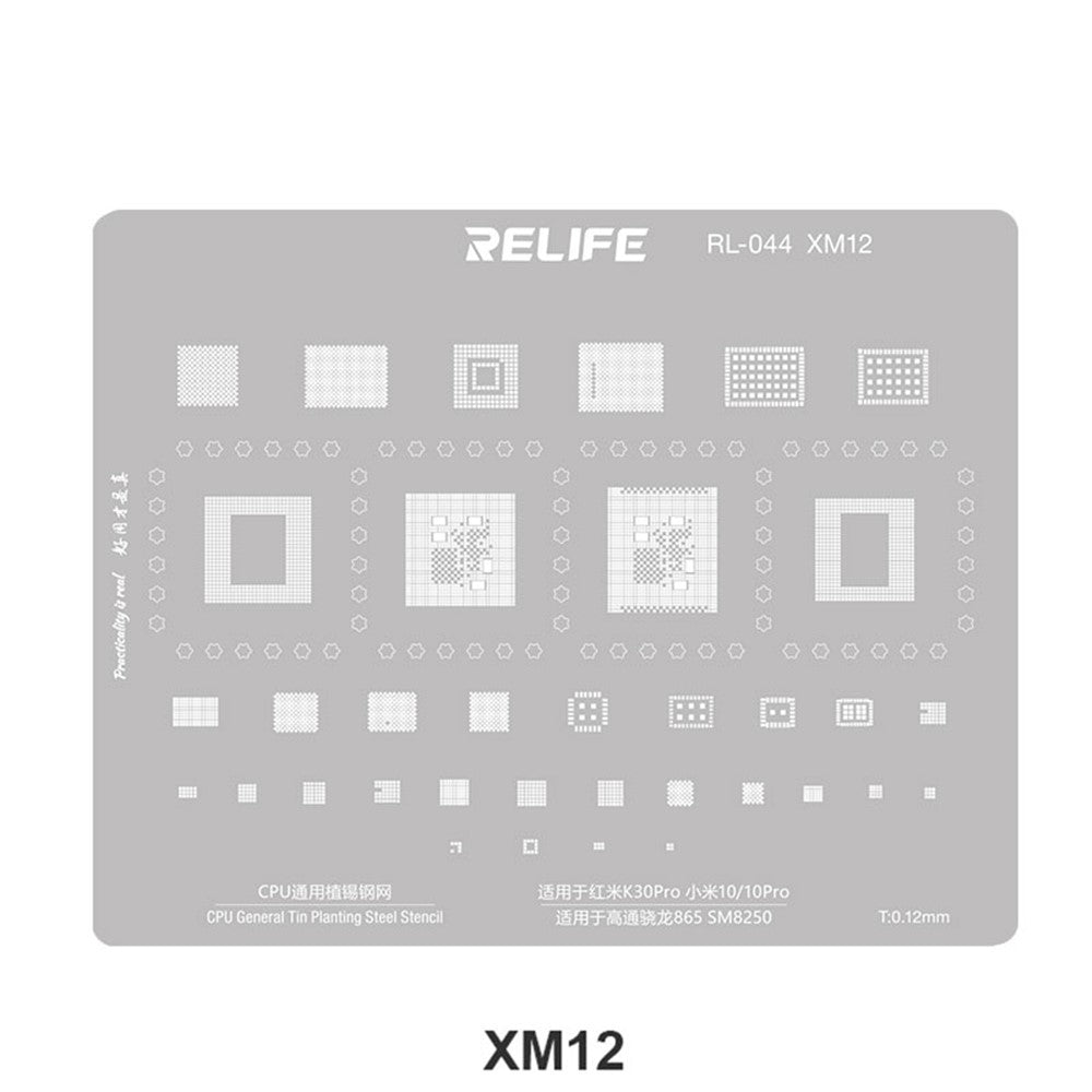 BGA-Schablone Relife RL-044 V2.0 für CPU Xiaomi Serie