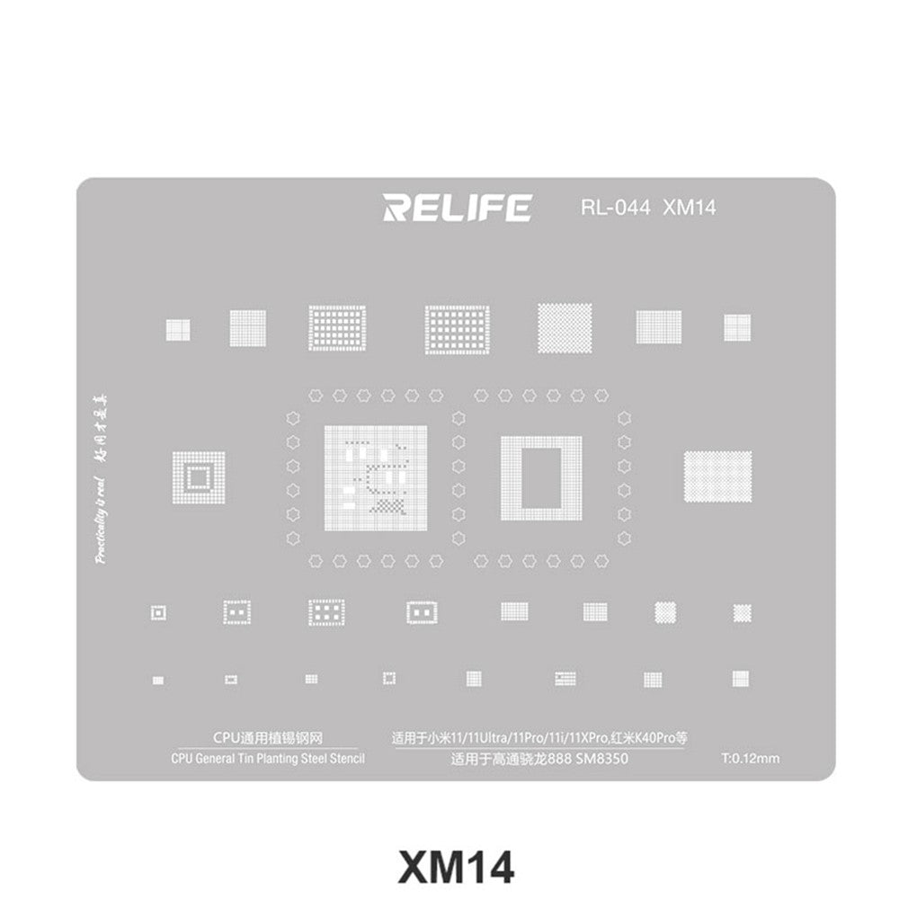 BGA-Schablone Relife RL-044 V2.0 für CPU Xiaomi Serie