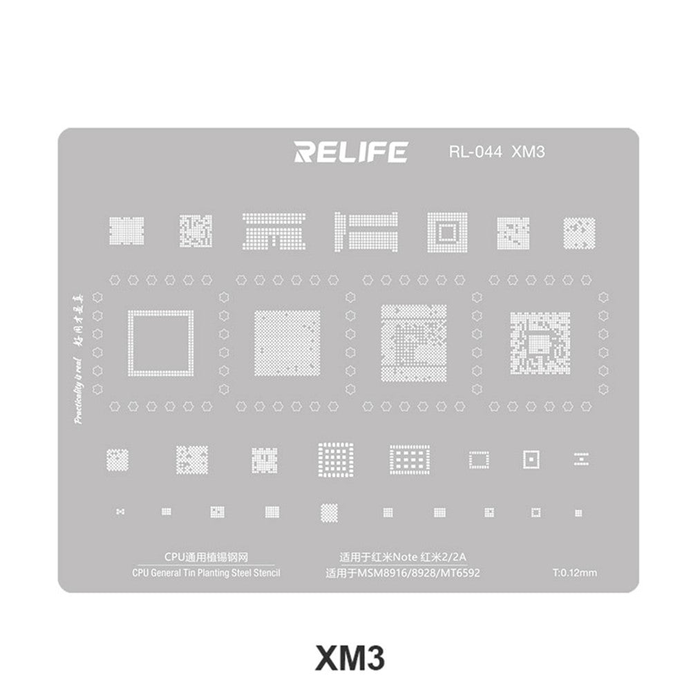 BGA-Schablone Relife RL-044 V2.0 für CPU Xiaomi Serie