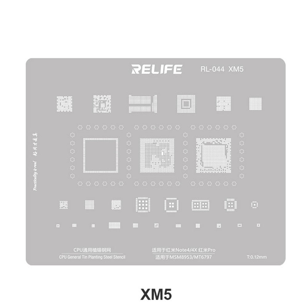 BGA-Schablone Relife RL-044 V2.0 für CPU Xiaomi Serie