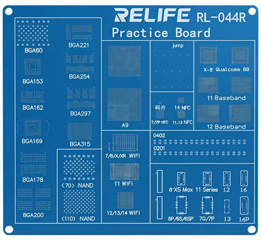 BGA-Übungsplatine Relife RL-044R für die Apple-iPhone-Serie