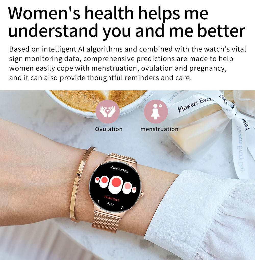 Smartwatch Blavec M01 Vesta Call, Roségold