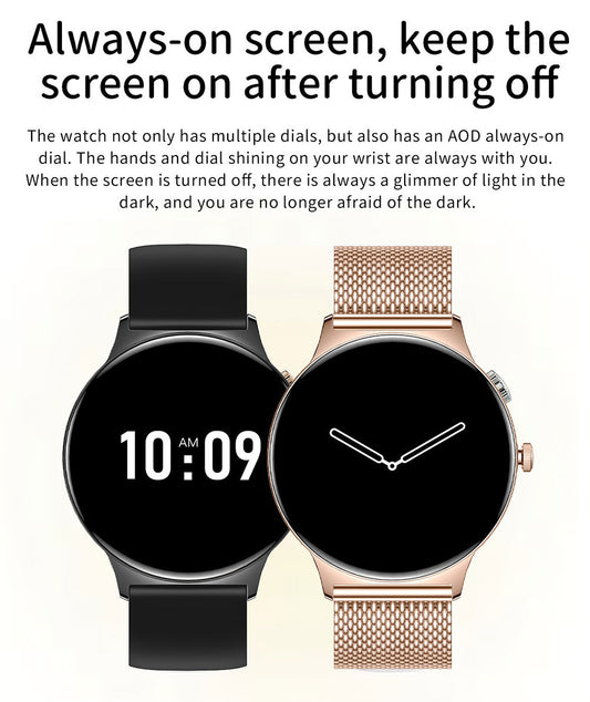 Smartwatch Blavec M01 Vesta Call, Schwarz