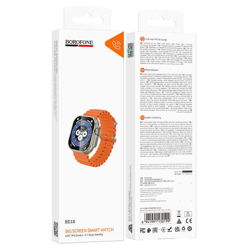 Smartwatch Borofone BD18, Gold