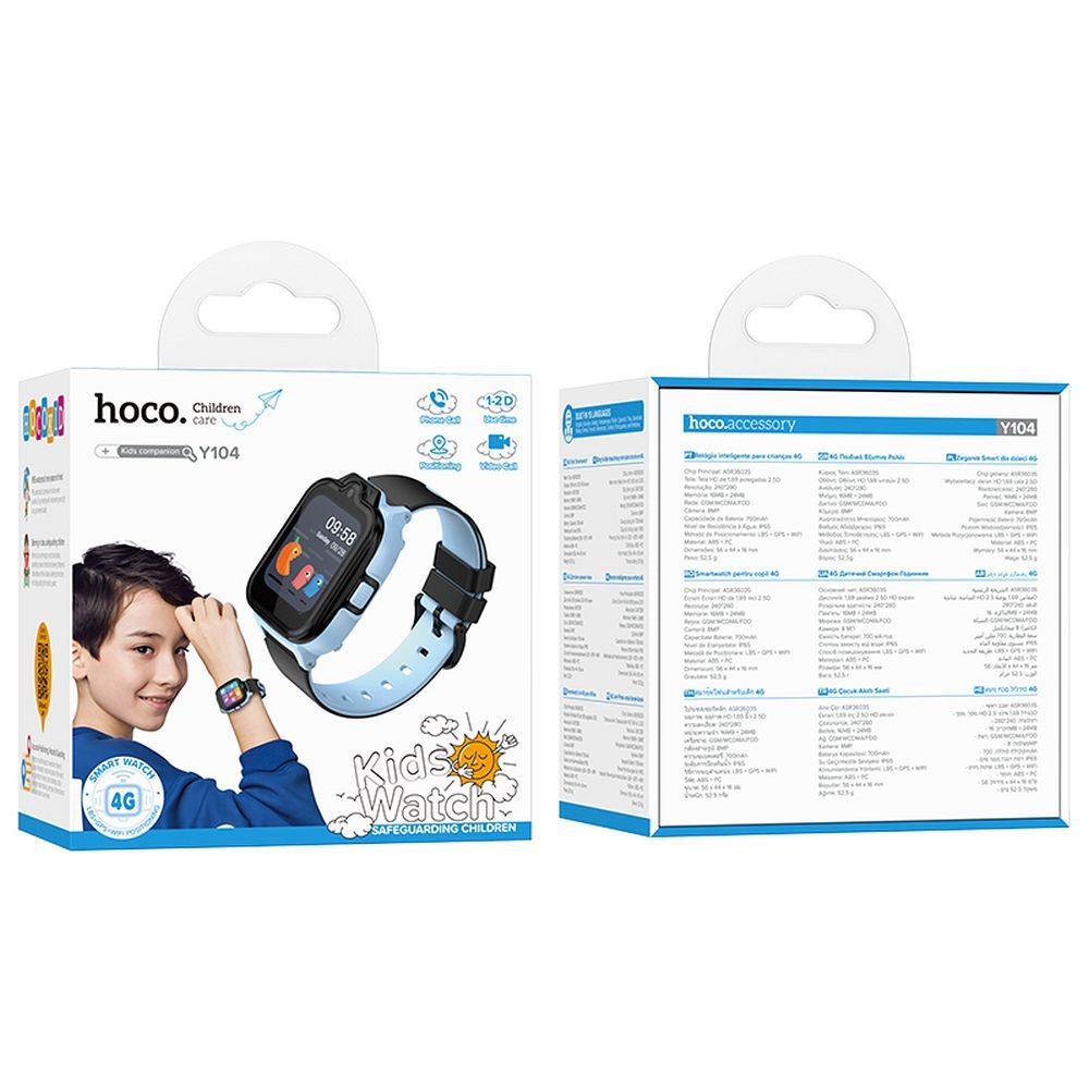 Smartwatch HOCO Y104 Kids Call, Blau