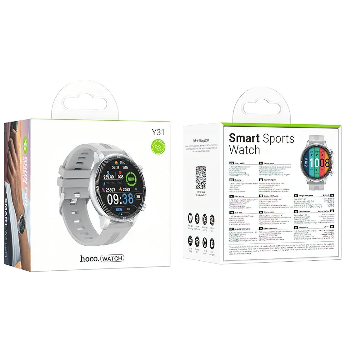 Smartwatch HOCO Y31 Call, Silber