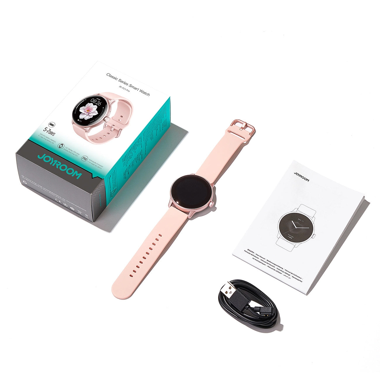 Joyroom JR-FC1 Pro Call Smartwatch, Pink