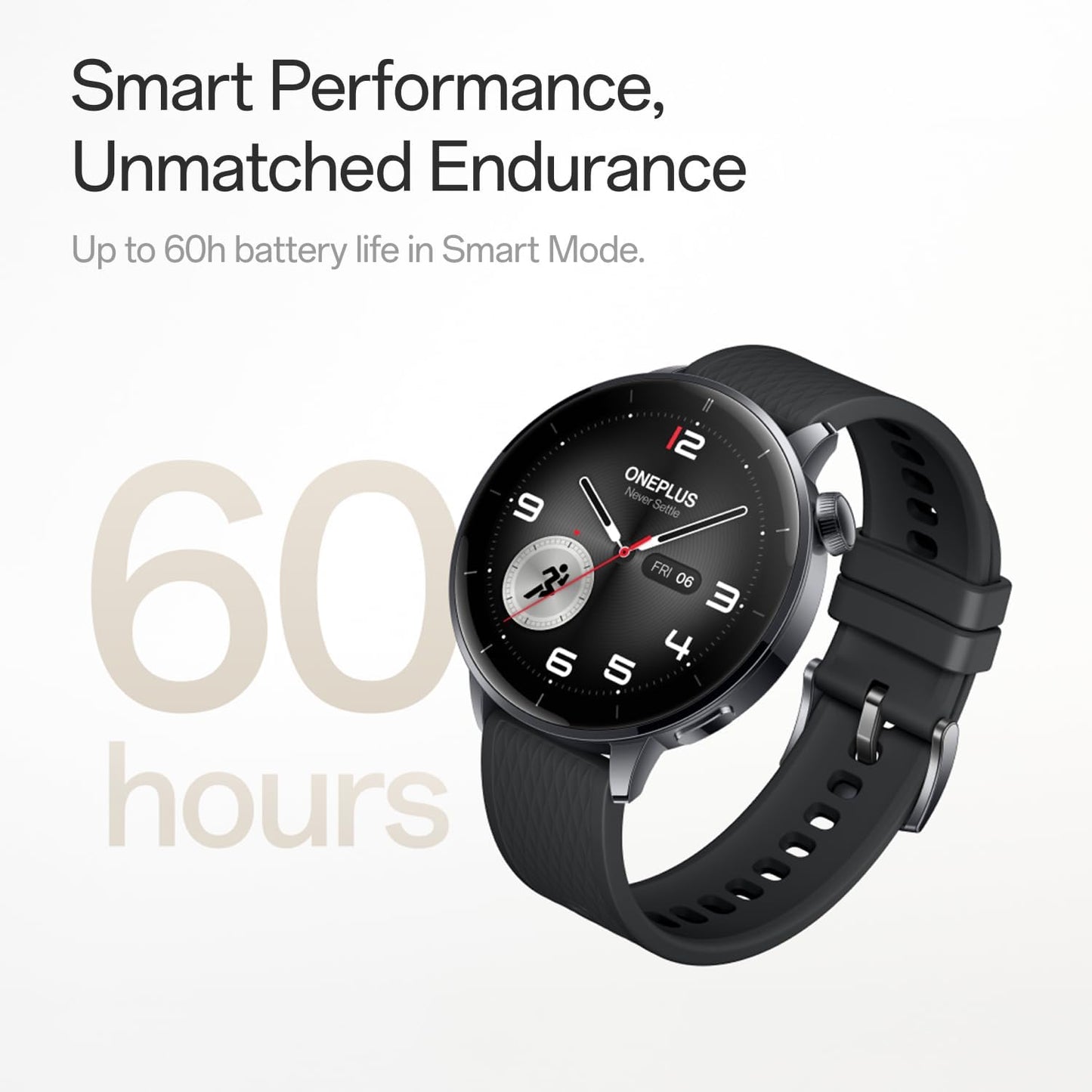 Smartwatch OnePlus Watch 3, 43mm, Schwarz 5491100421