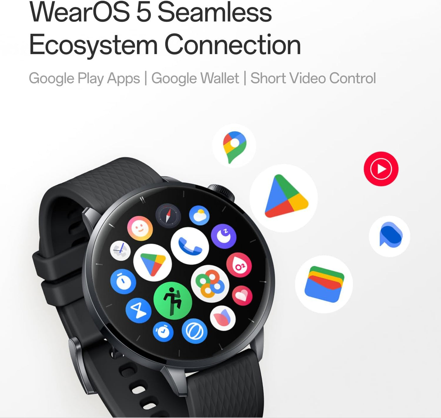 Smartwatch OnePlus Watch 3, 43mm, Schwarz 5491100421