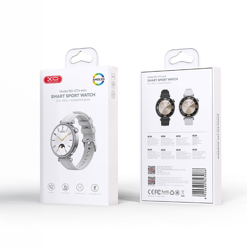 XO Design GT4 Mini Smartwatch, Silver