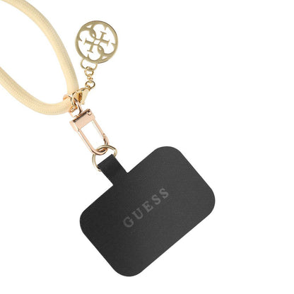 Guess CBDY 4G Charm Telefonkordel, Schwarz