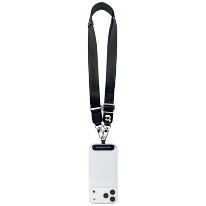 Karl Lagerfeld Telefonkordel Karl Metal Logo, Schwarz