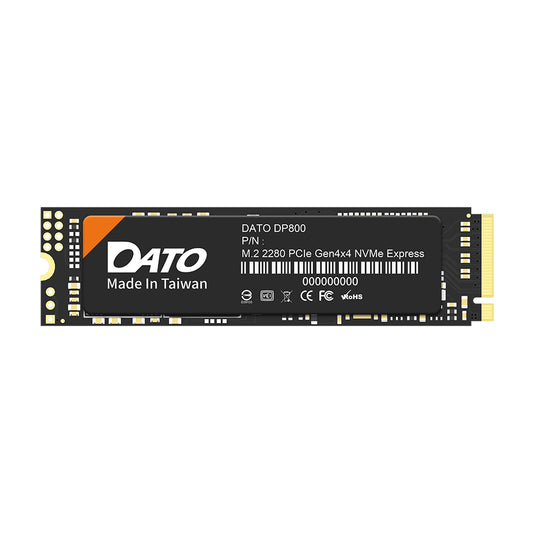 Solid State Drive (SSD) Dato DP800, NVME M.2 2280, PCIe, 512GB, Schwarz DP800SSD-512GB