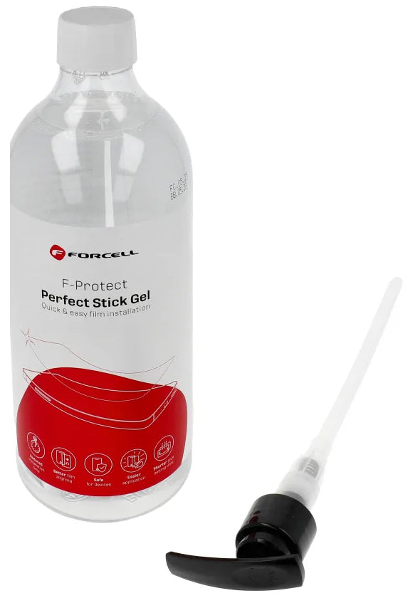 Forcell Perfect Stick Gel-Lösung für die Anwendung von Schutzfolien aus Kunststoff / Silikon, 1l