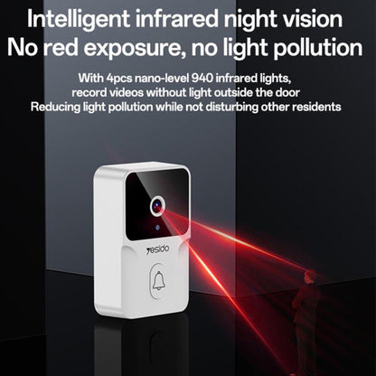 Klingel Yesido KM27, Wi-Fi, 2K, Weiß