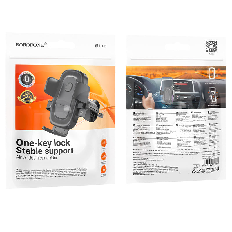 Autohalter Borofone BH131 Follower, 4,5 Zoll - 7 Zoll, Schwarz